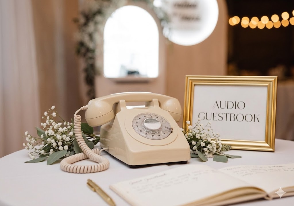 Event guests using video guestbook