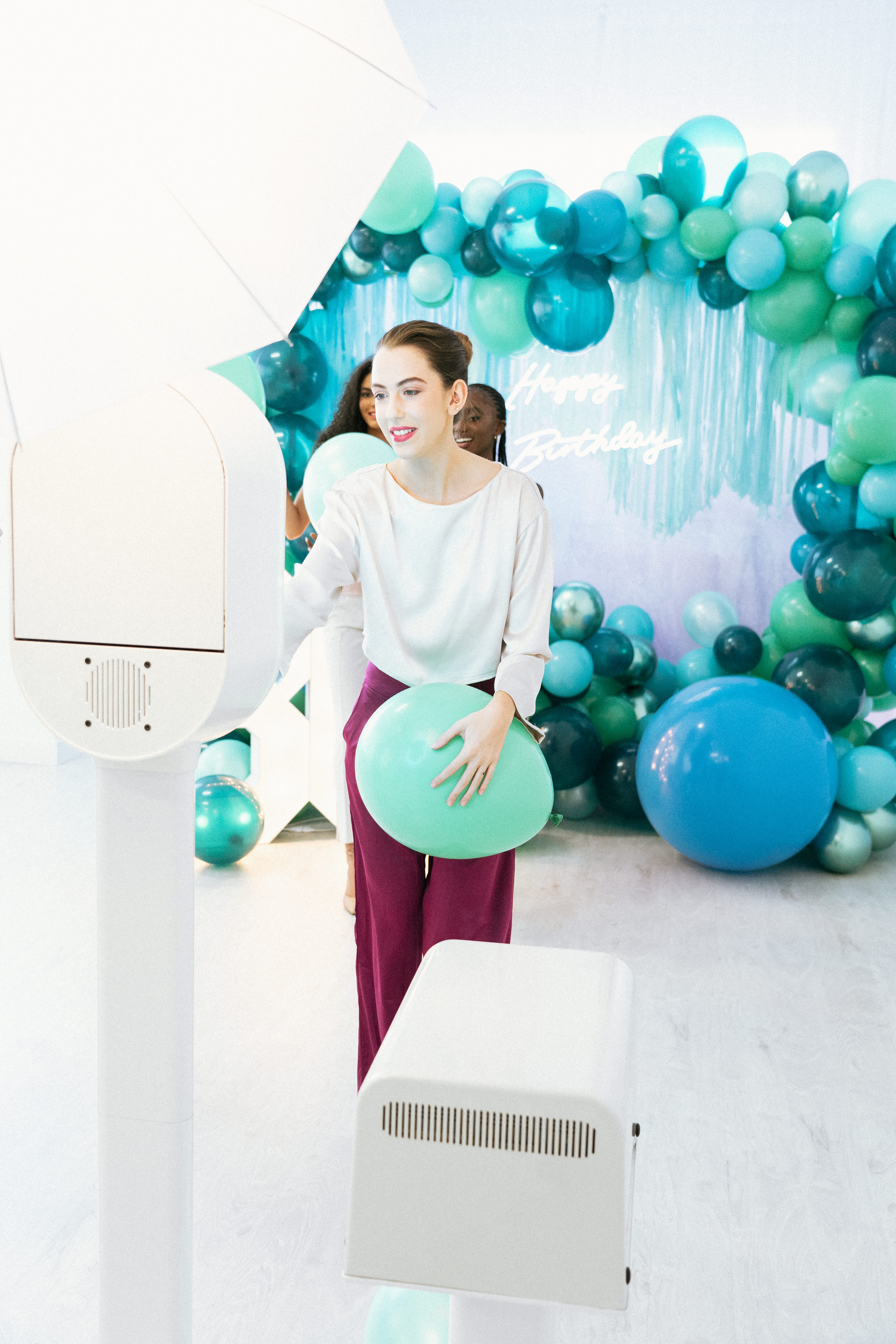 Event photo booth setup